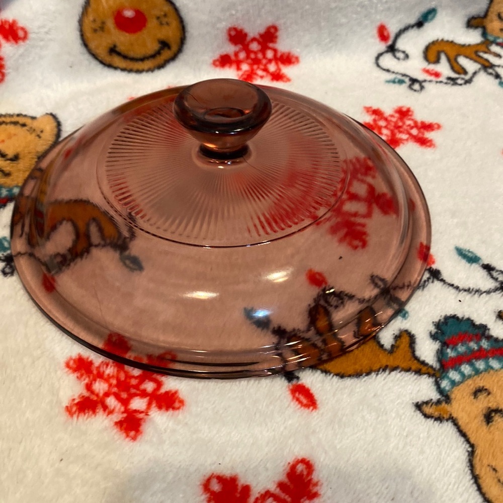 Pyrex Cranberry Lid 26V1C